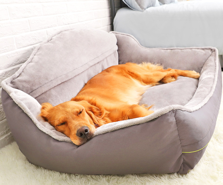 sofa-style, bolster pet bed