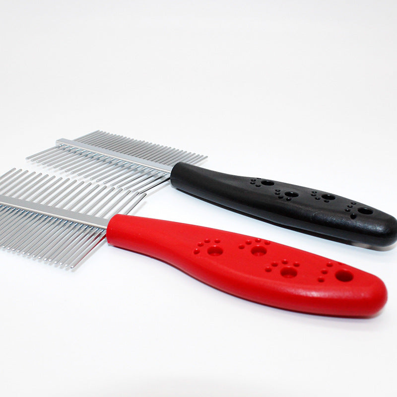 Double-Sided Pet Grooming Comb – Stainless Steel Detangling Comb for Dogs & Cats